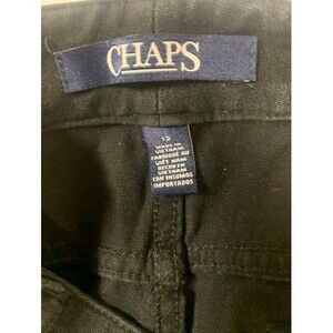Chaps  Straight Jeans Black Size 12 Classic Cotton Stretch